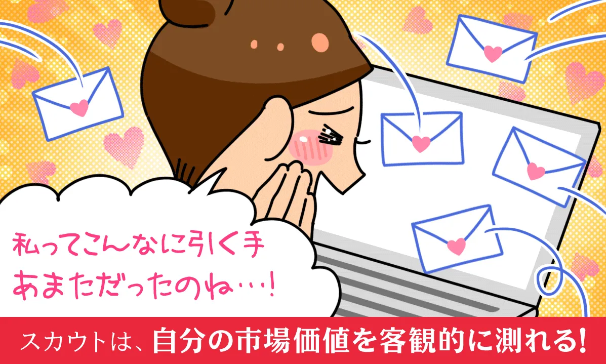 スカウトは、自分の市場価値を客観的に測れる！